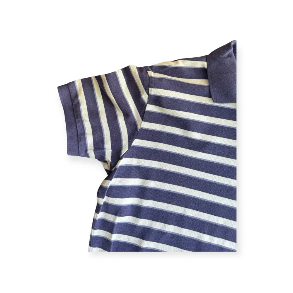 Polo Jeans Company by Ralph Lauren Mens XL  Blue And White Striped Polo‎ Shirt